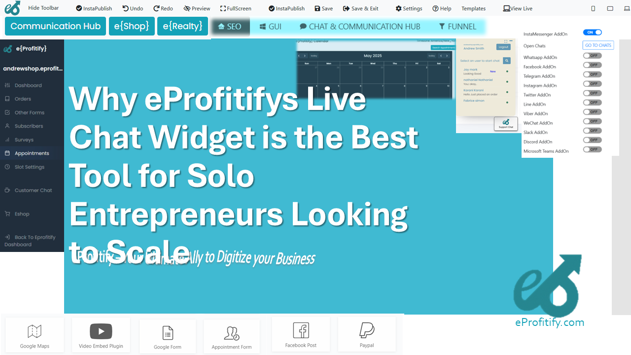Why eProfitifys Live Chat Widget is the Best Tool for Solo Entrepreneurs Looking to Scale